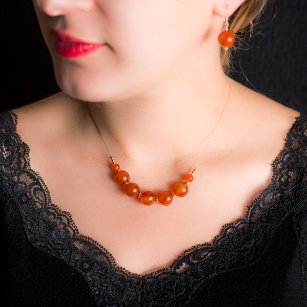 Vesna collier en cornaline